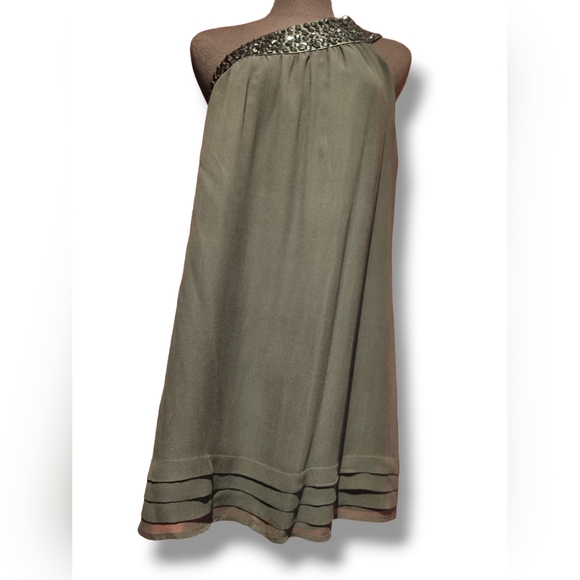 One shoulder beaded dress - Picture 1 of 7